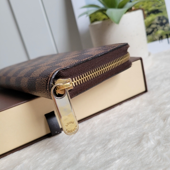 💕Authentic LOUIS VUITTON Zippy Wallet Damier Ebene - Picture 10 of 16